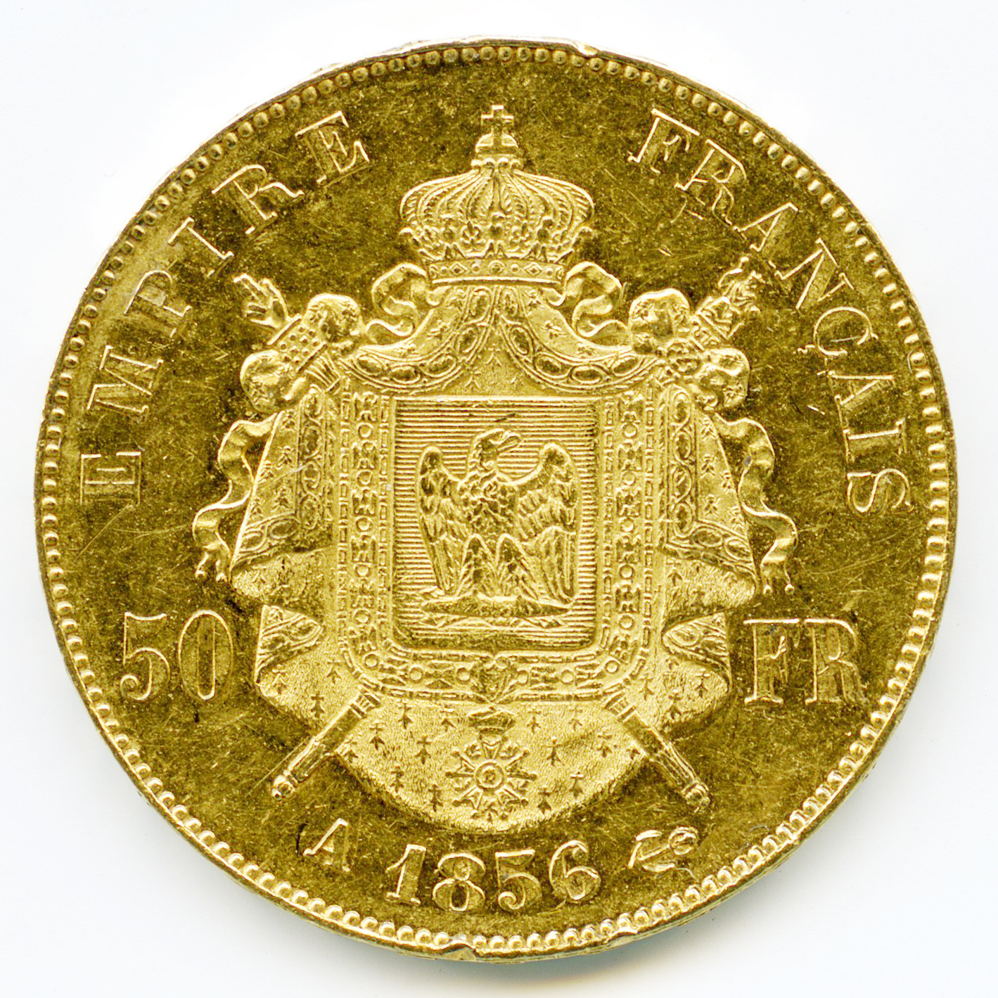 Napoléon III - 50 Francs - 1856 A revers