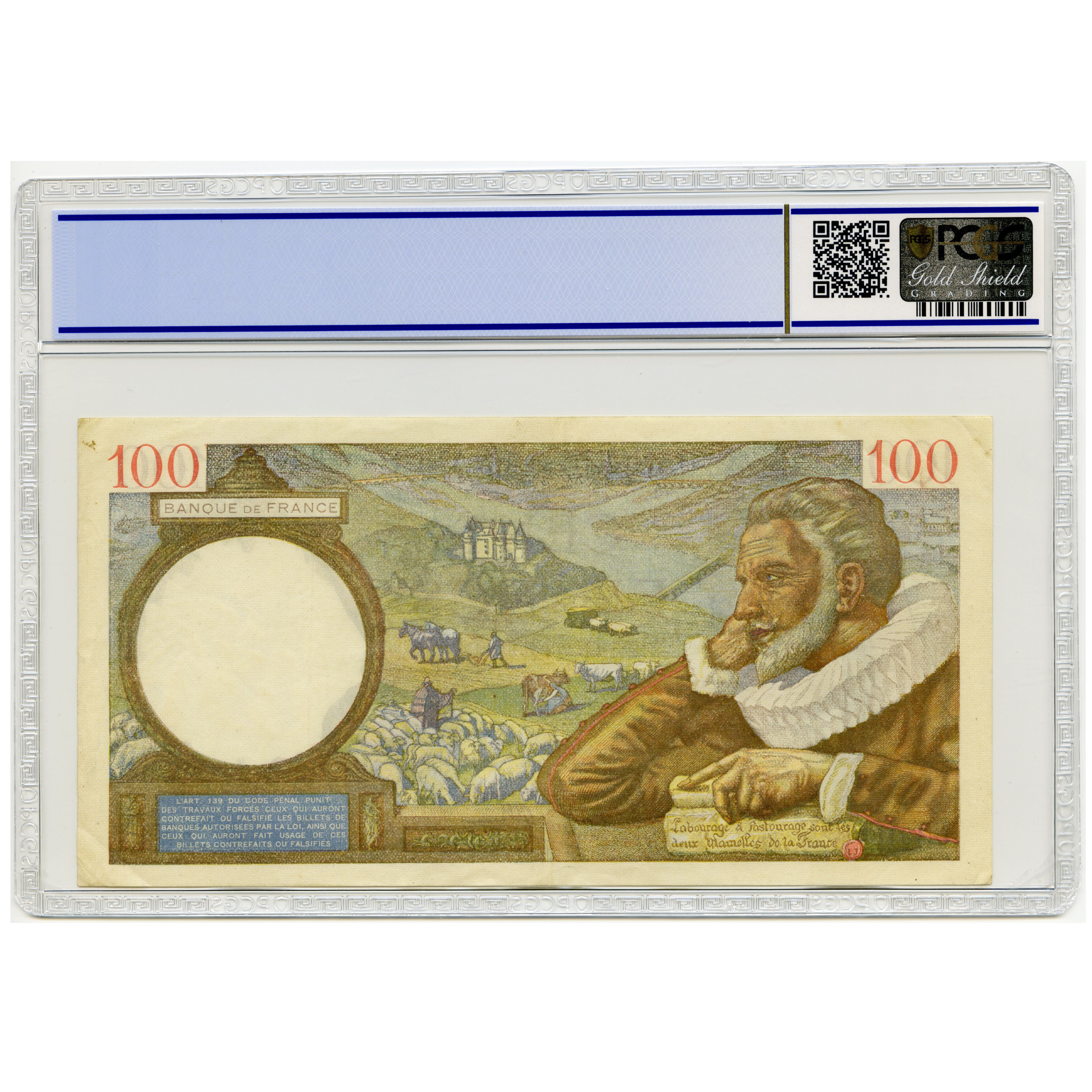 France - 100 Frs - U13185-753 revers