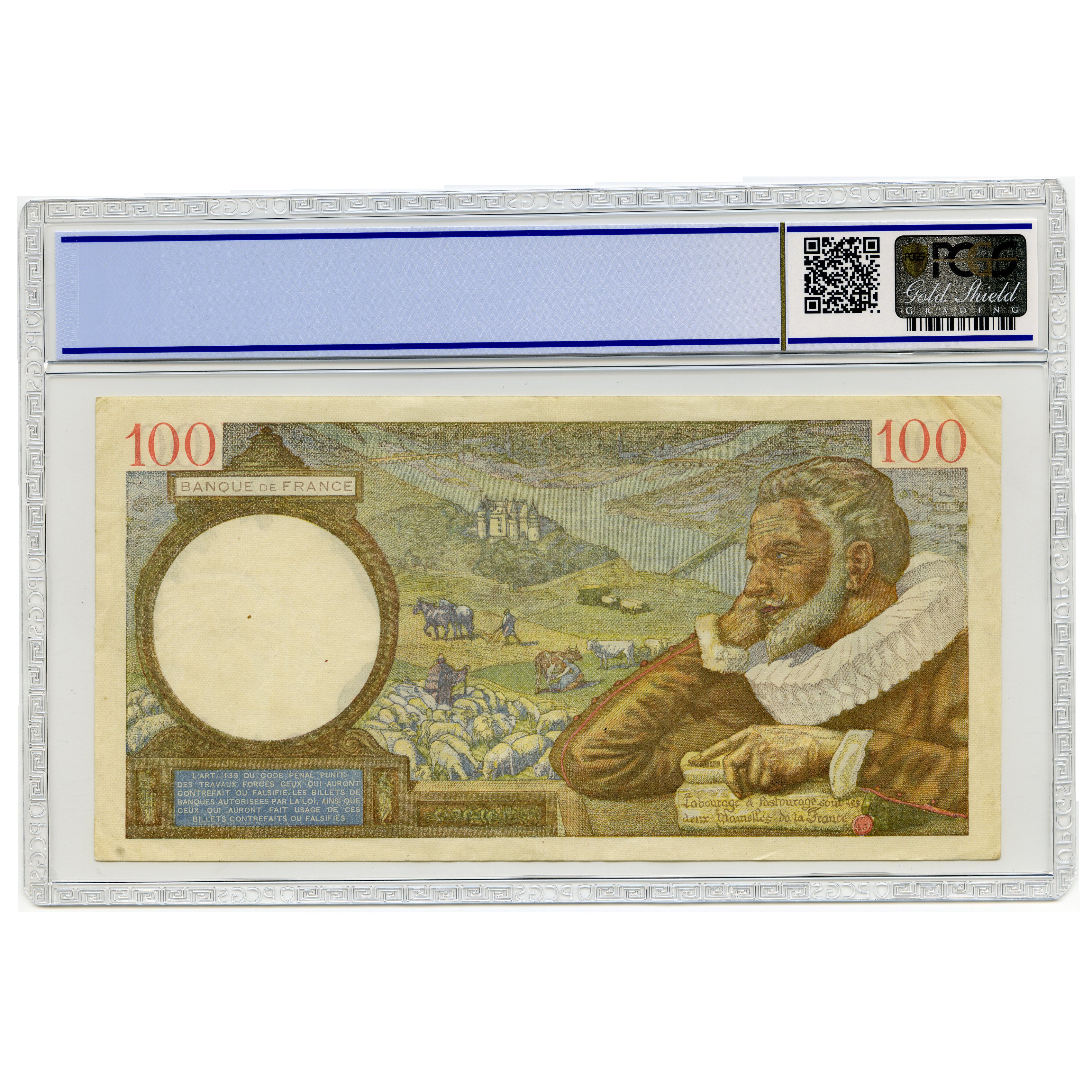 France - 100 Frs - U13185-749 revers