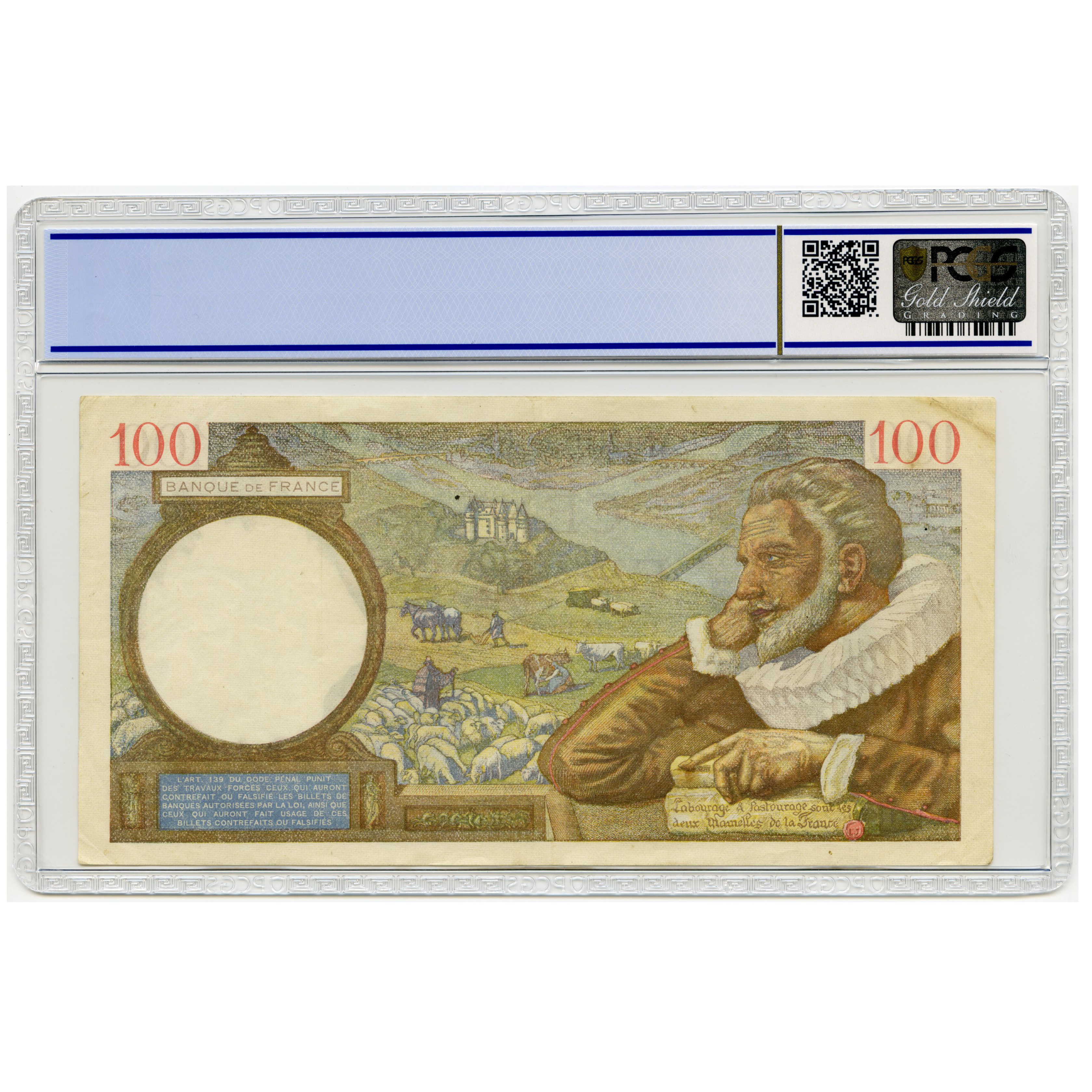 France - 100 Frs - U13185-748 revers