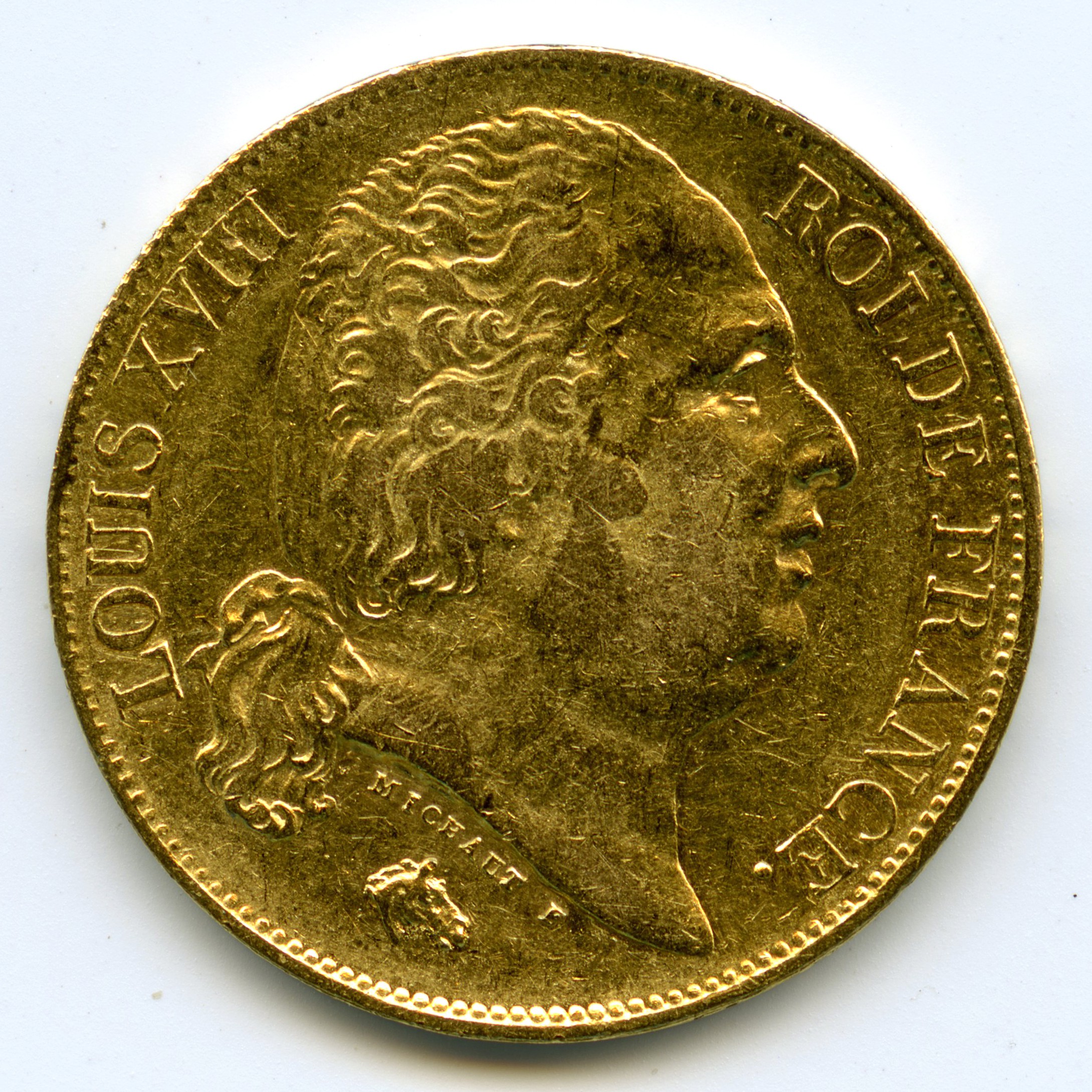 Louis XVIII - 20 Francs - 1818 W avers