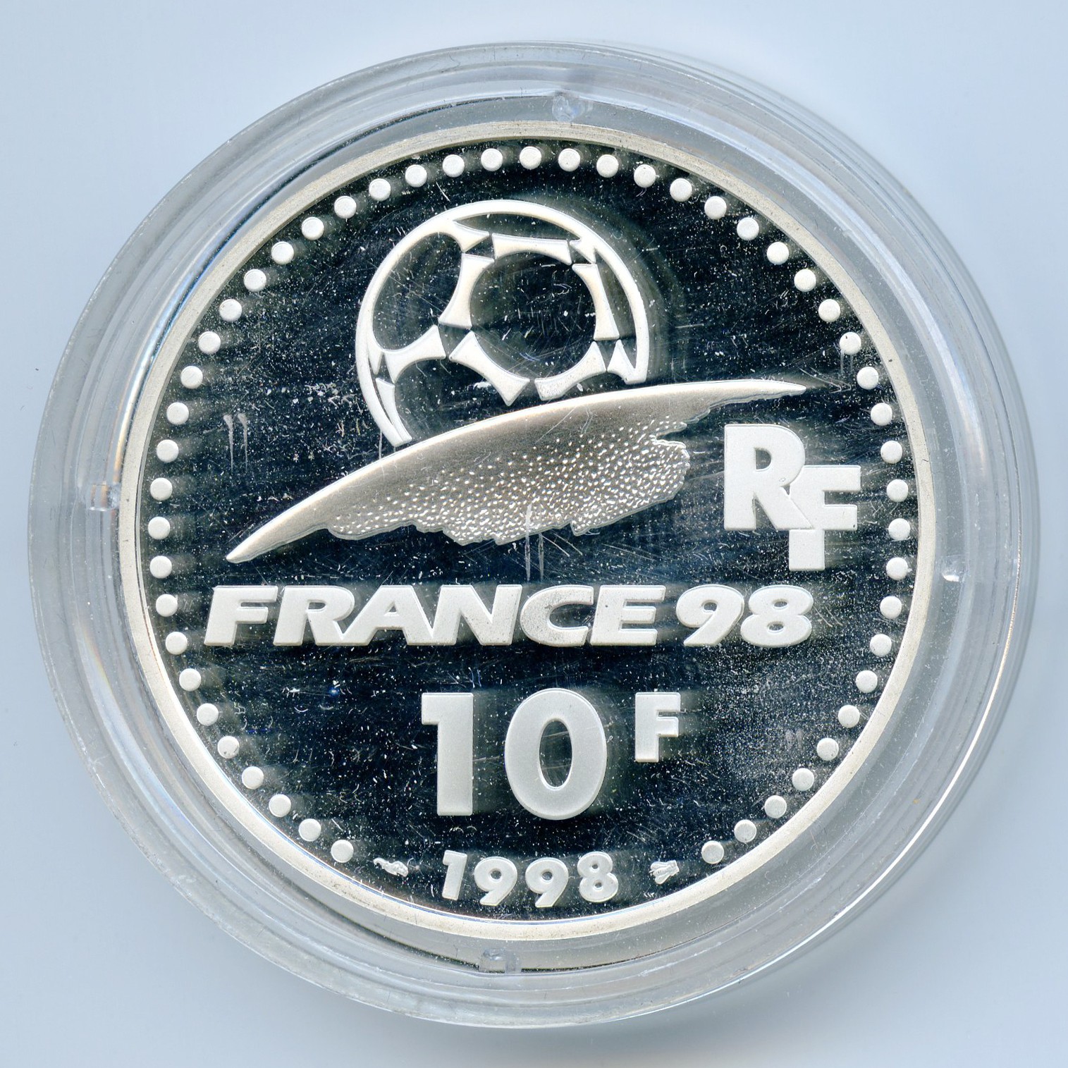 10 Francs - Coupe du Monde 1998 revers