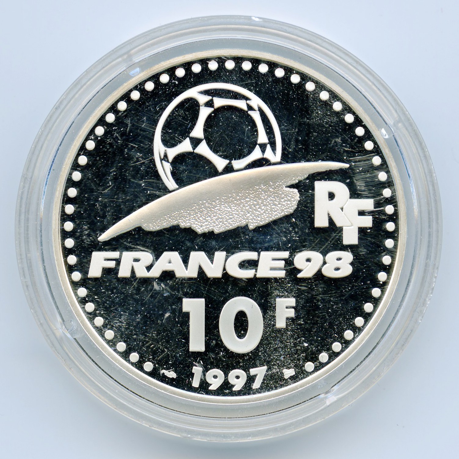 10 Francs - Coupe du Monde 1998 revers