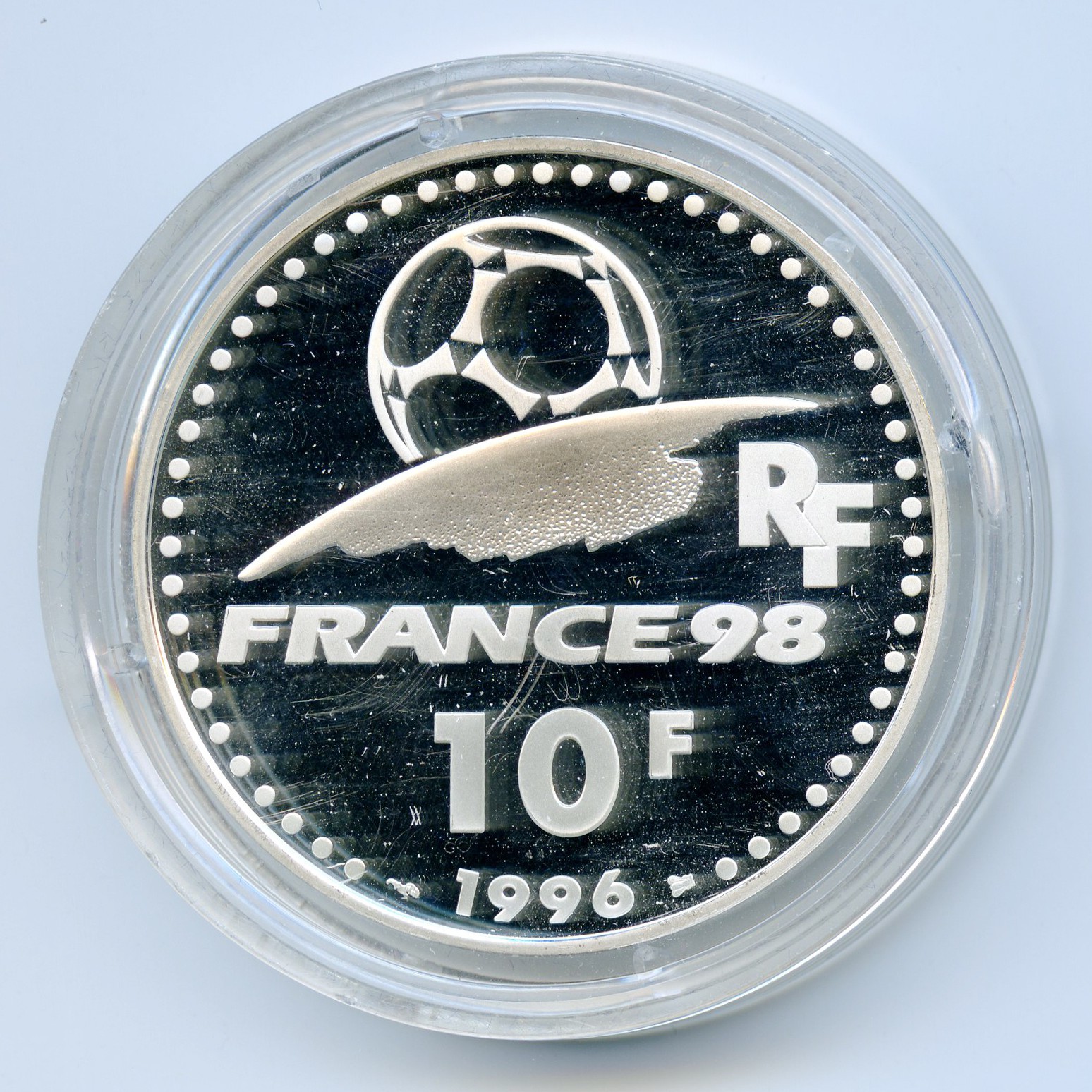 10 Francs - Coupe du Monde 1998 revers