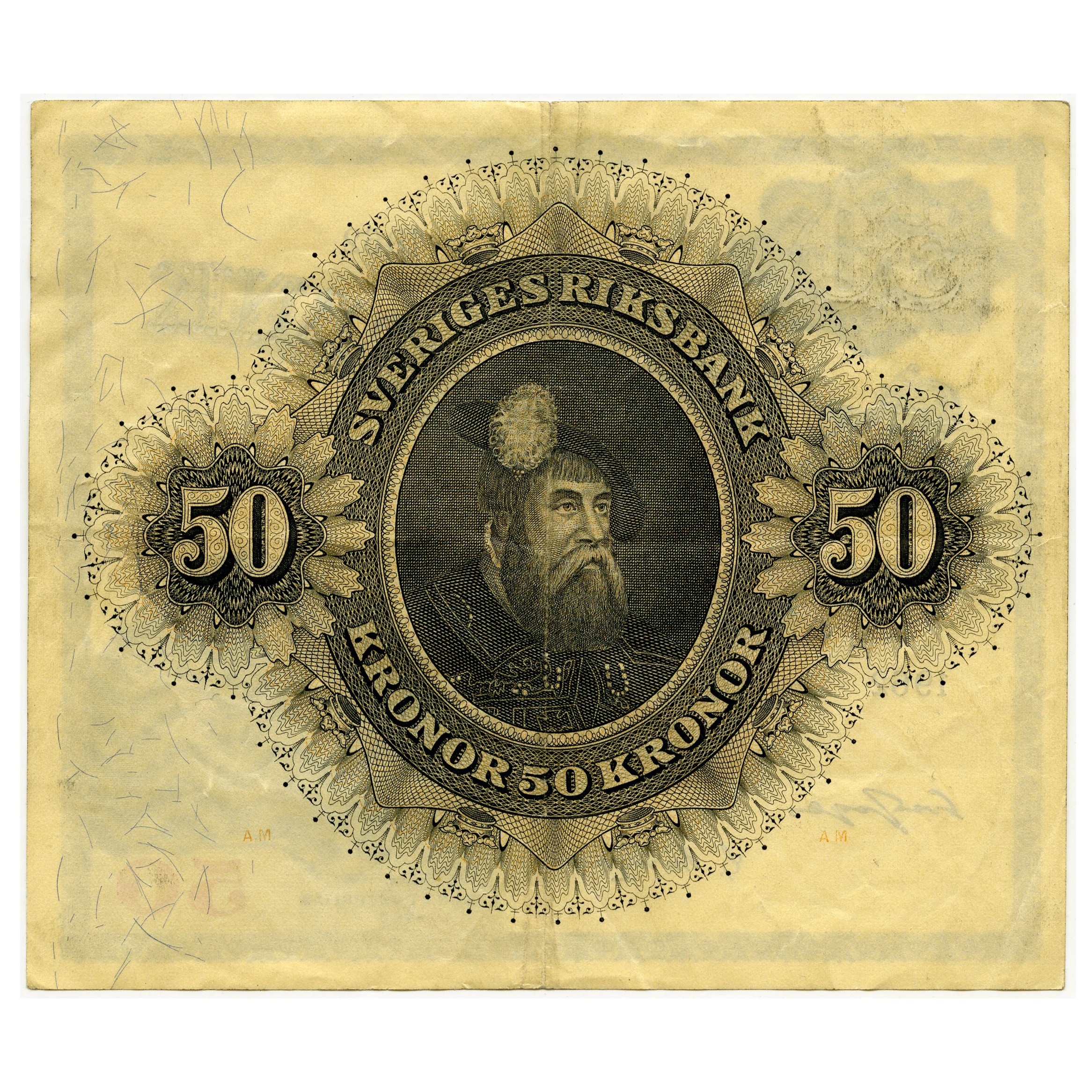 Suède - 50 Kronor - N332924 revers