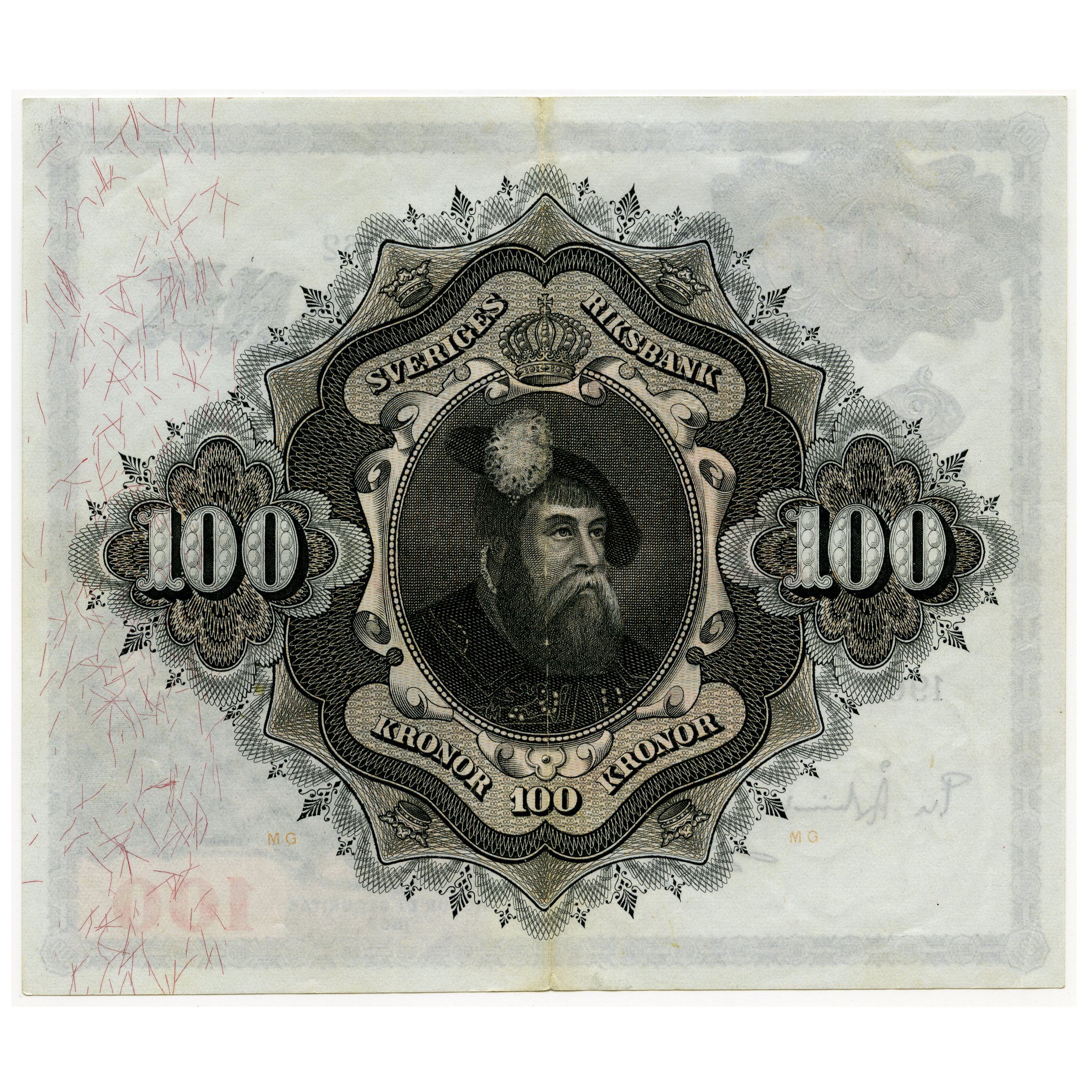 Suède - 100 Kronor - P447792 revers