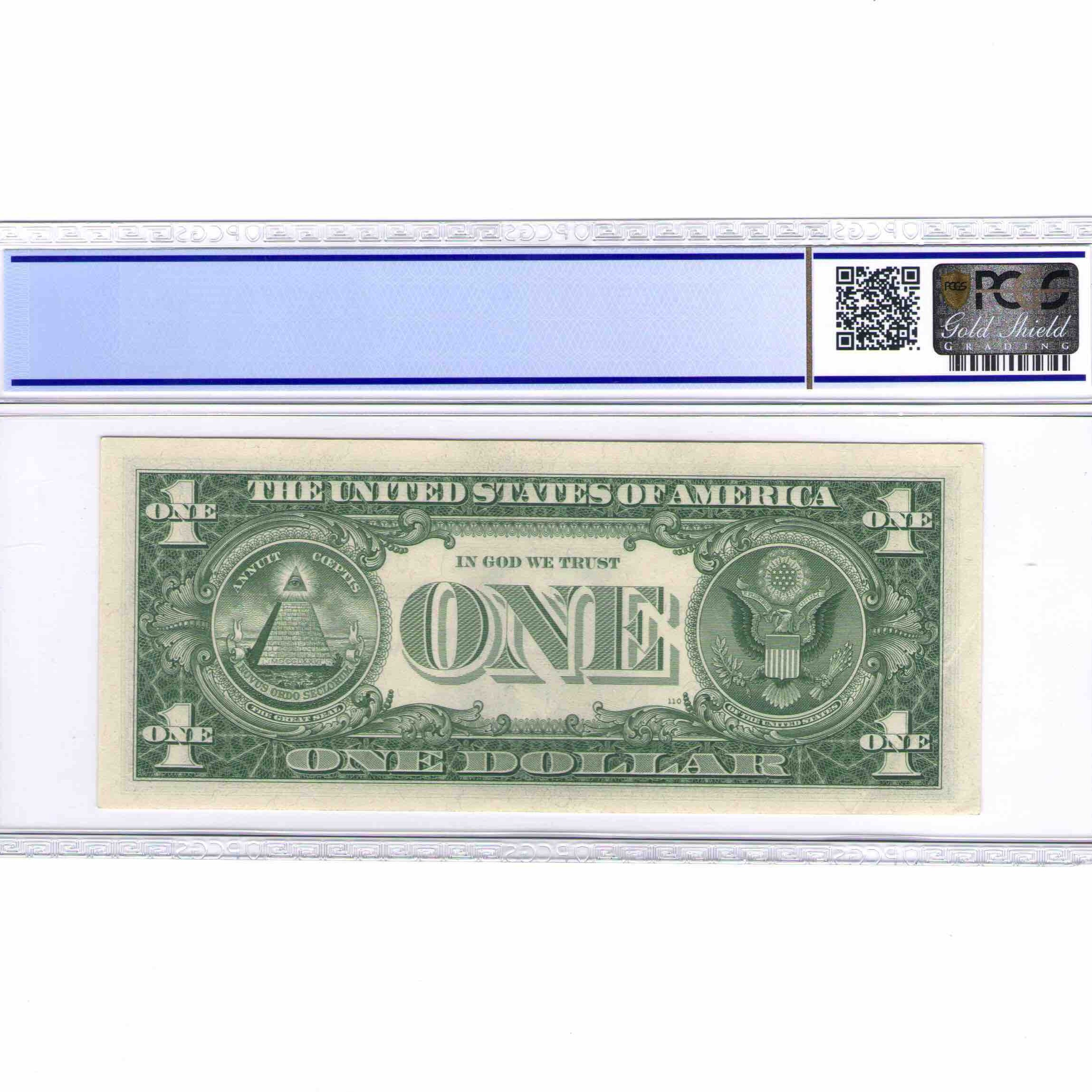 USA - 1 DOLLAR STAR NOTE - 1957 revers