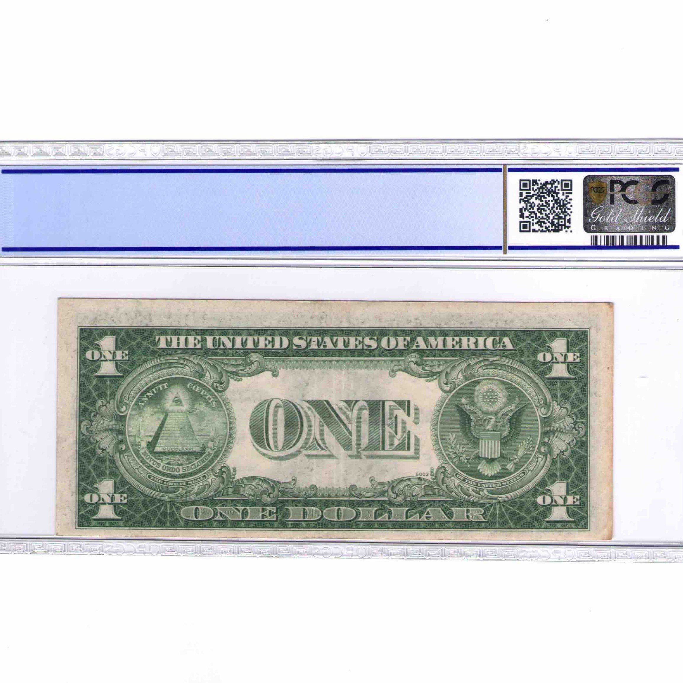 USA - 1 DOLLAR Silver certificate revers