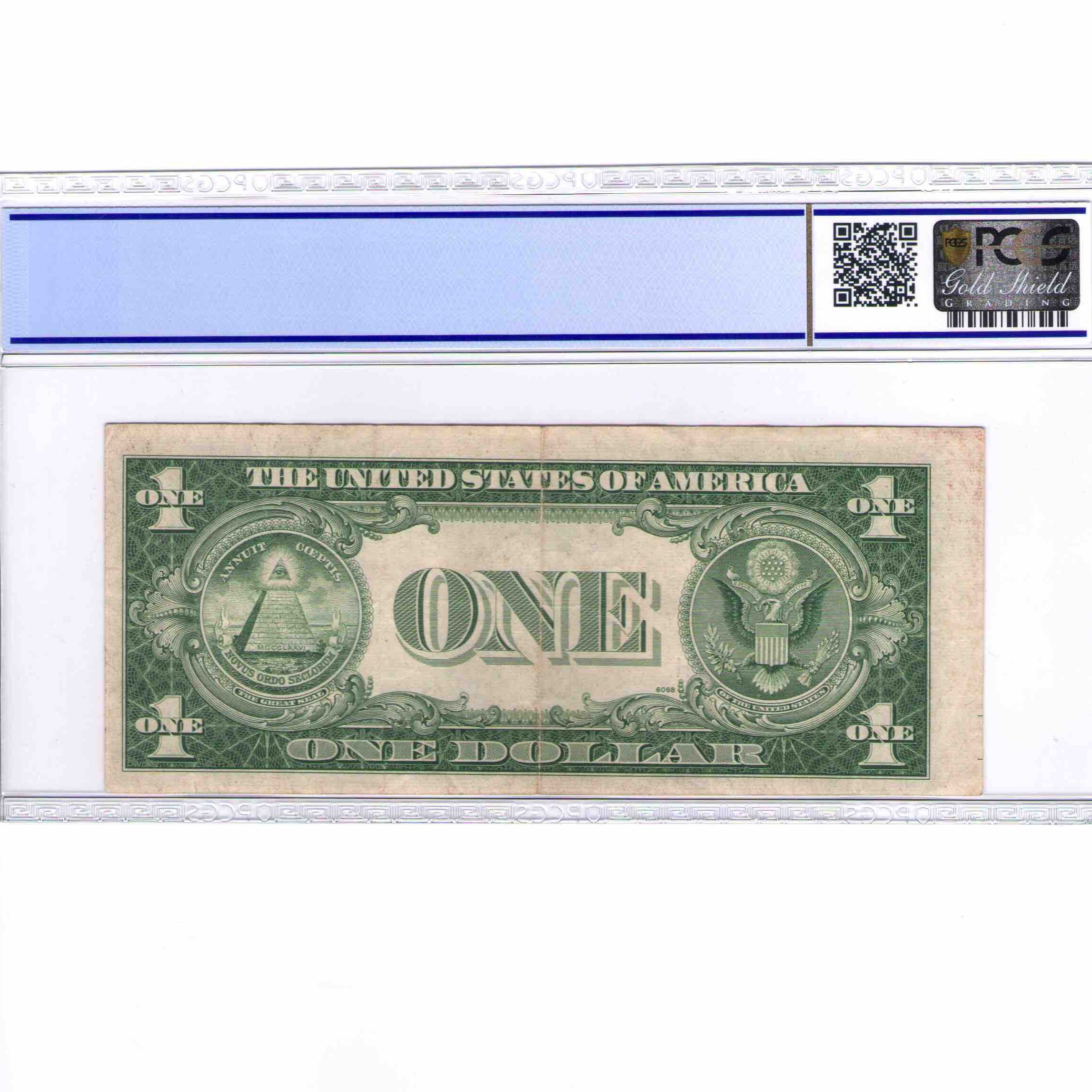 USA - 1 DOLLAR Silver certificate revers