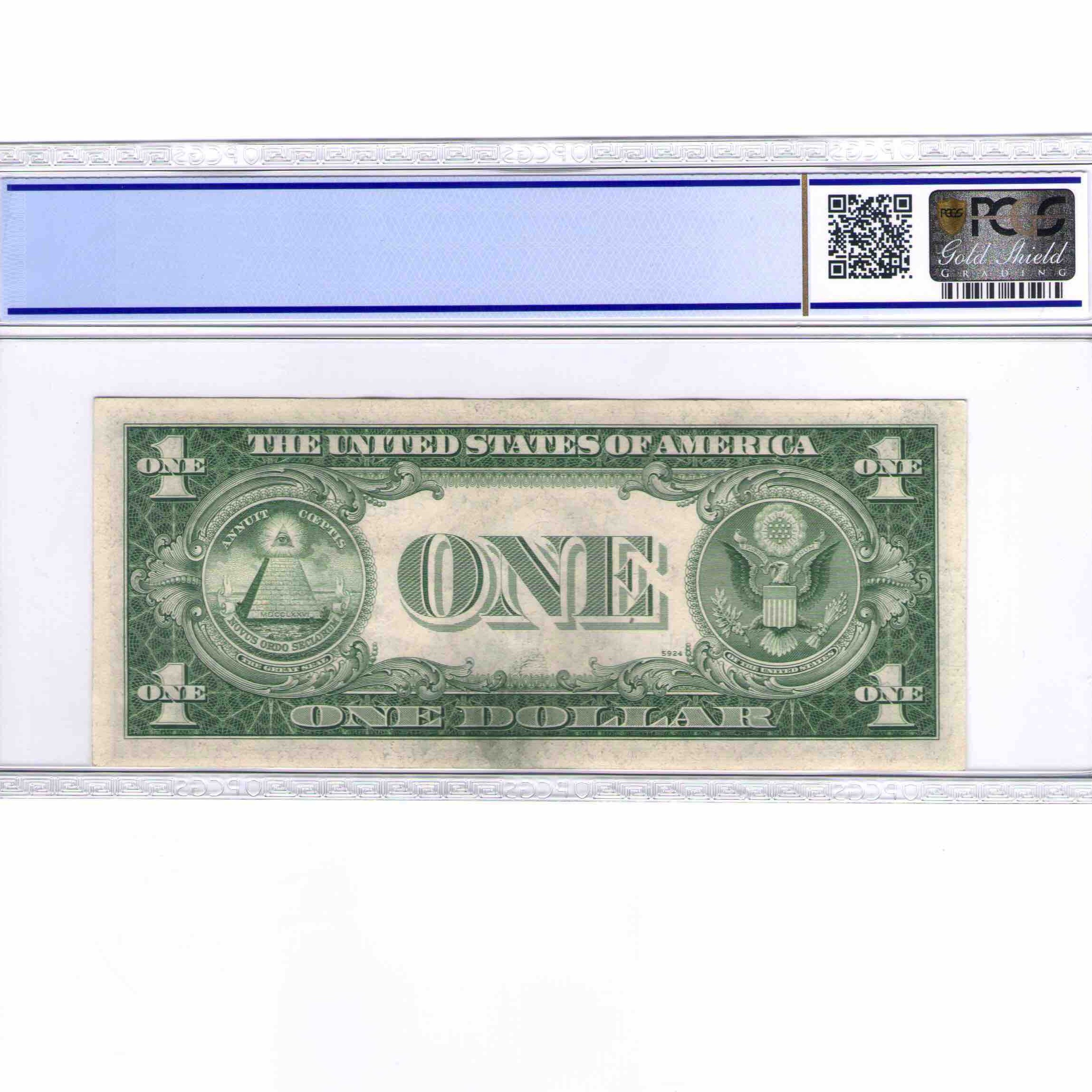 USA - 1 DOLLAR Silver certificate revers