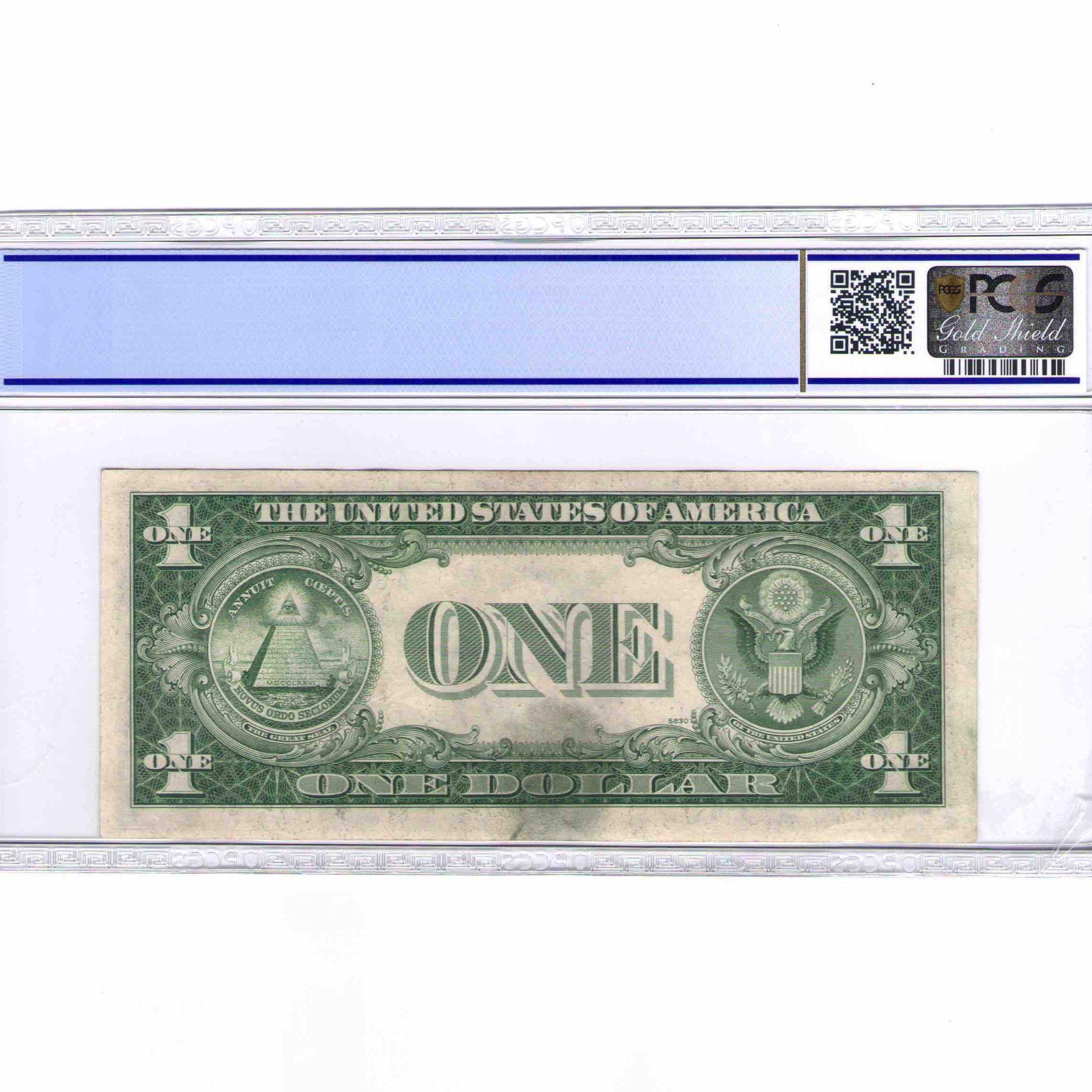 USA - 1 DOLLAR Silver certificate revers