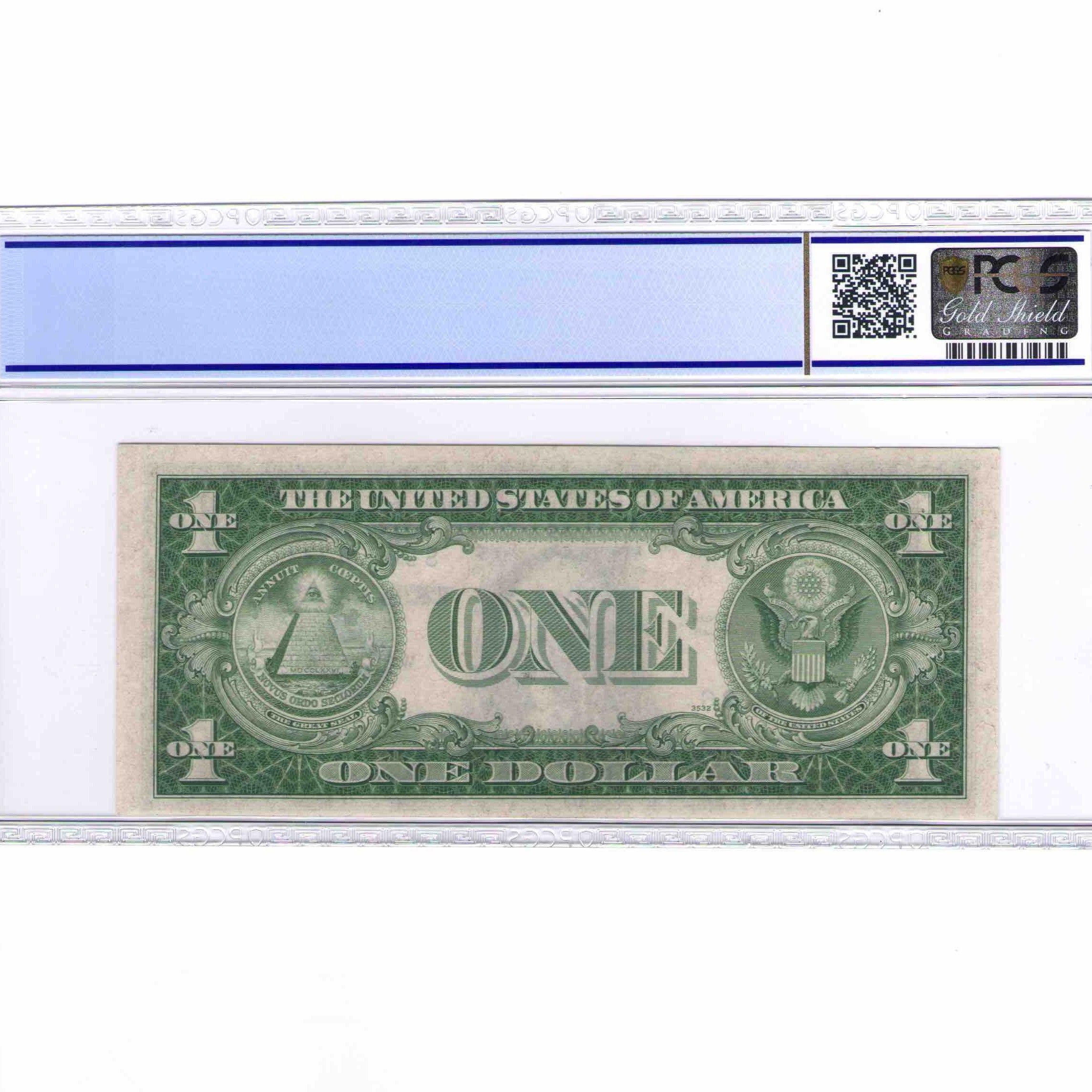 USA - 1 DOLLAR Silver certificate revers