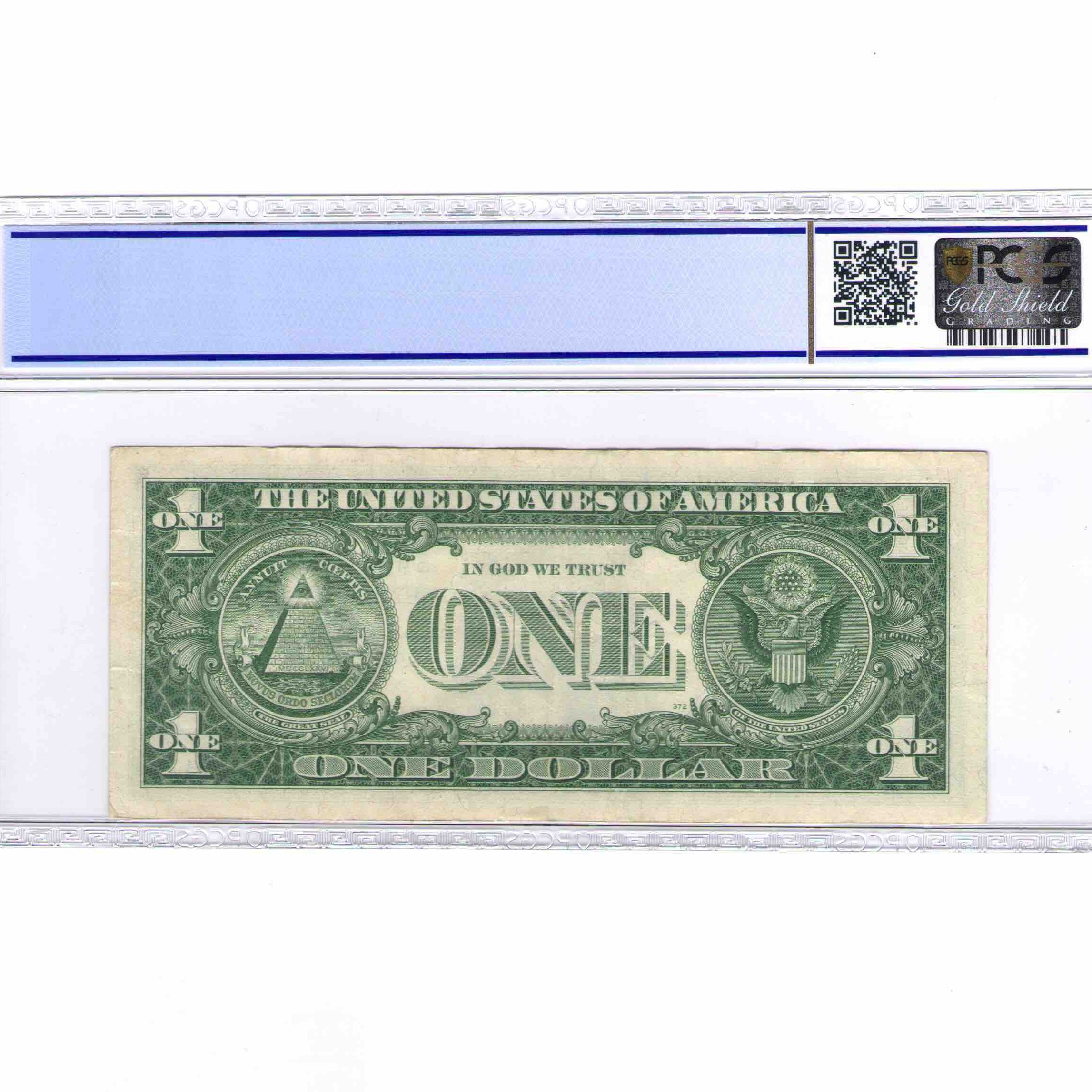 USA - 1 DOLLAR Silver certificate revers