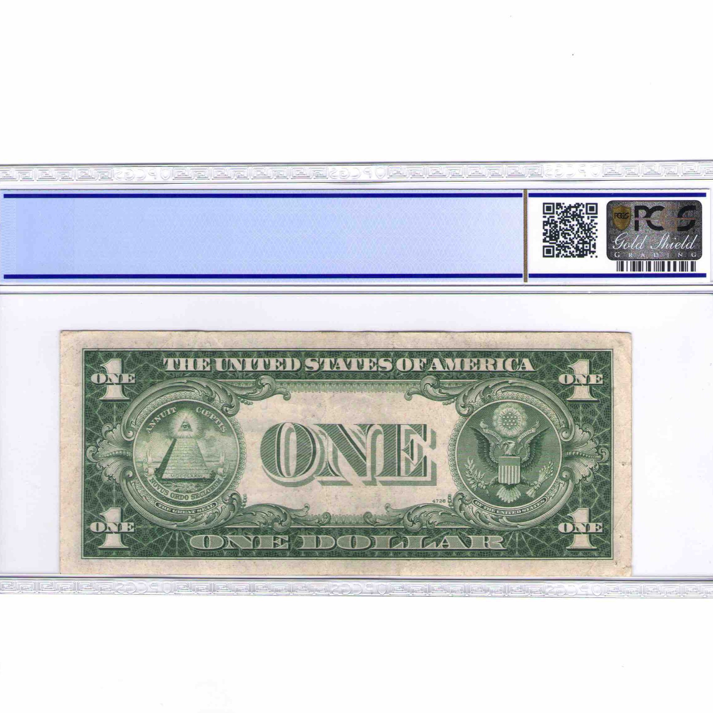 USA - 1 DOLLAR Silver certificate revers