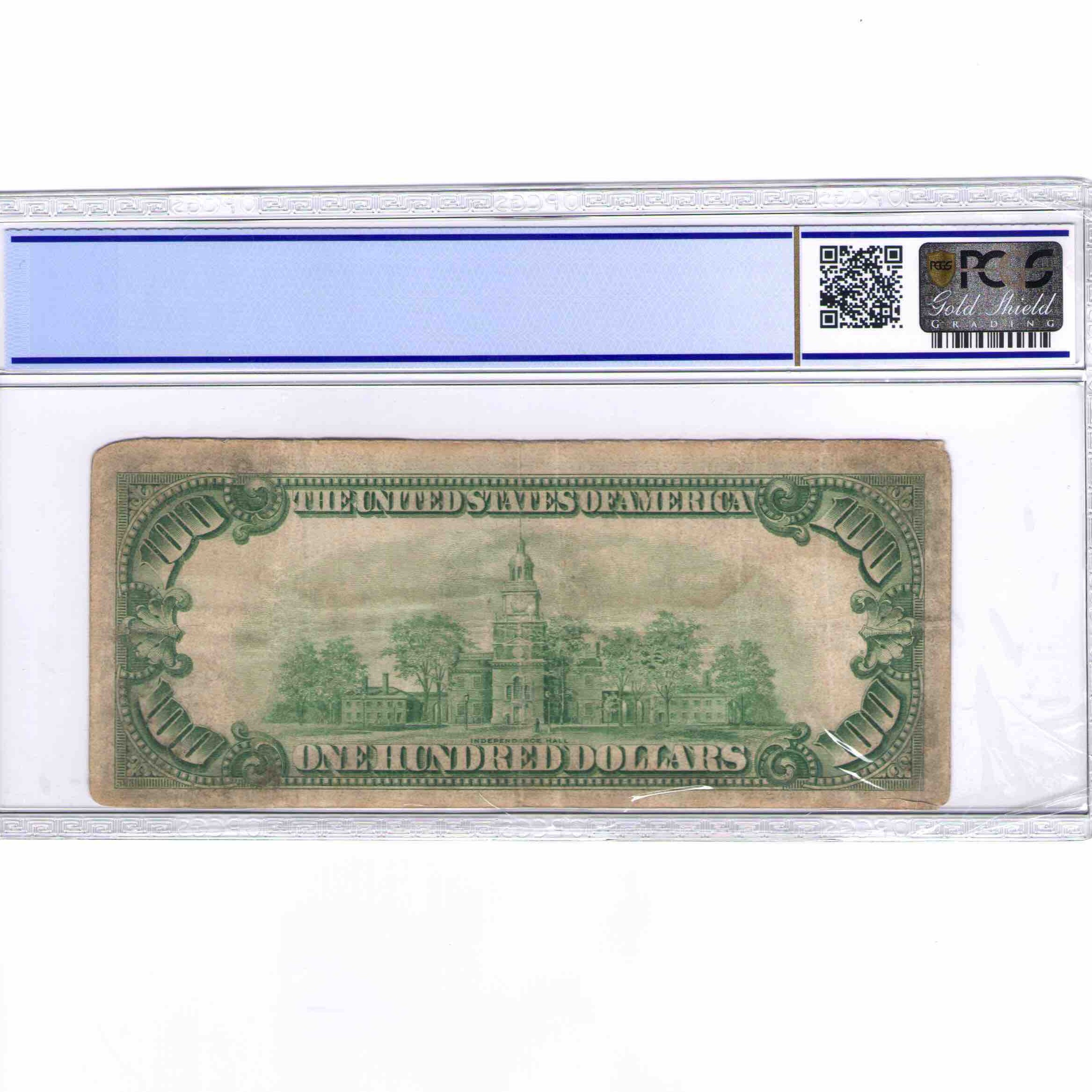 USA - 100 DOLLARS Gold certificate revers