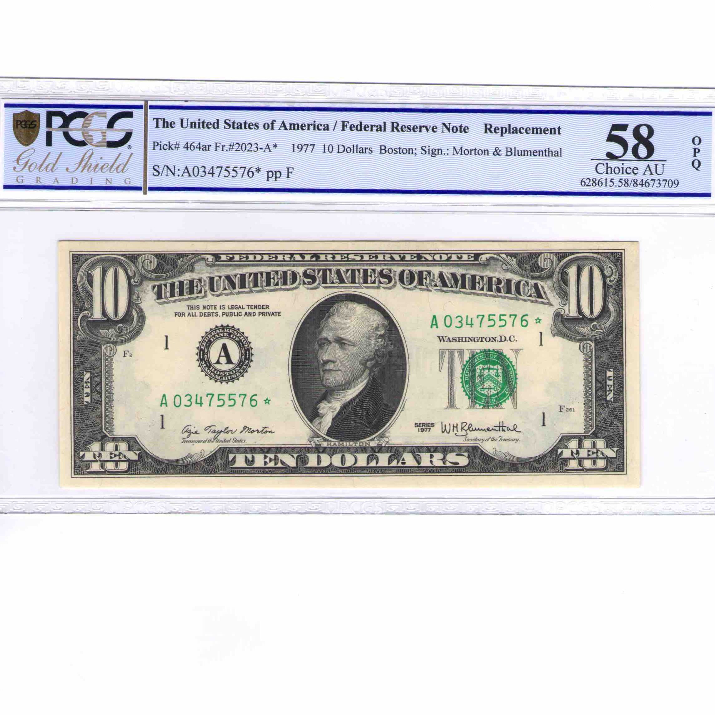 USA - 10 DOLLARS STAR NOTE avers