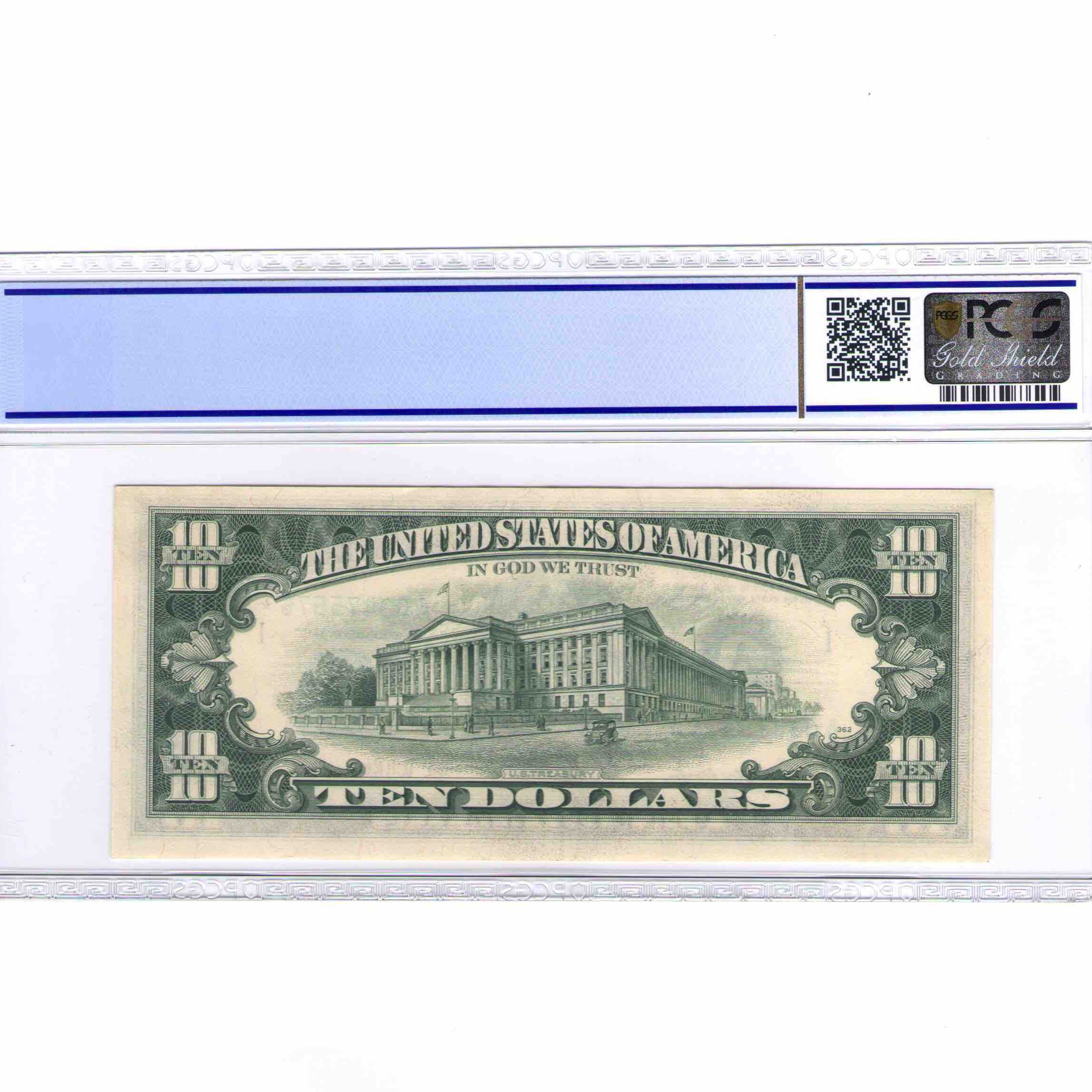 USA - 10 DOLLARS STAR NOTE revers